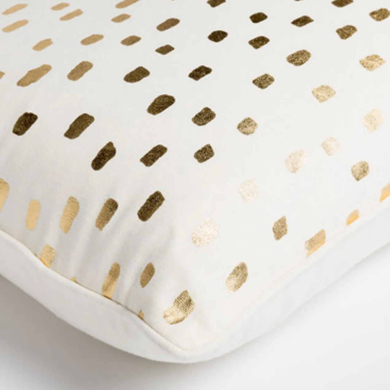 Addison Pillow 18" - Ivory/Gold