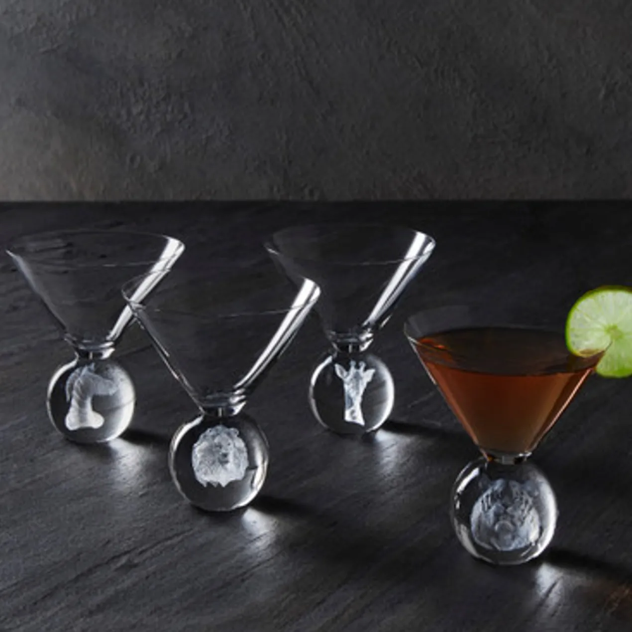 Animal Martini - Set of 4