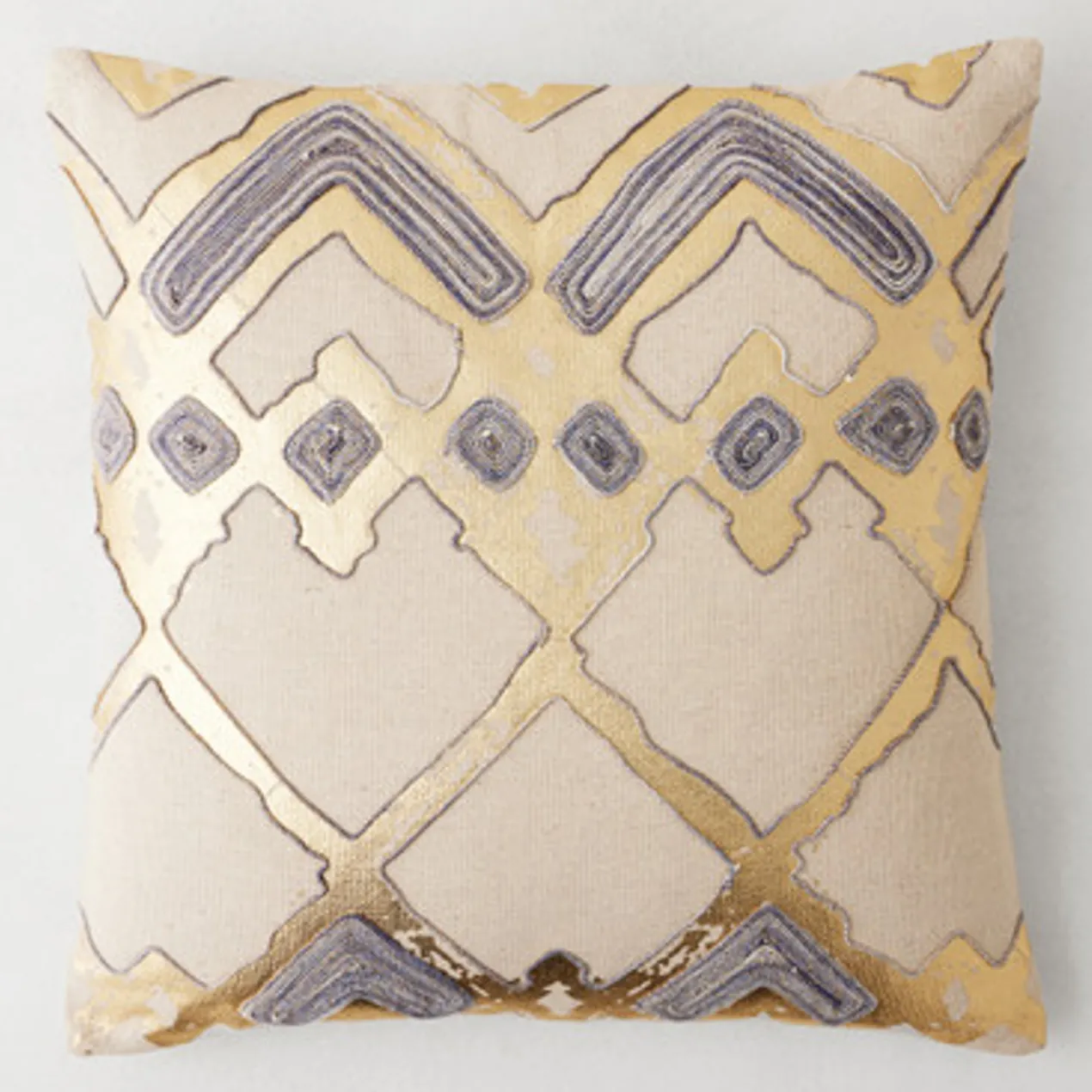Aura Pillow 20" - Natural/Gold