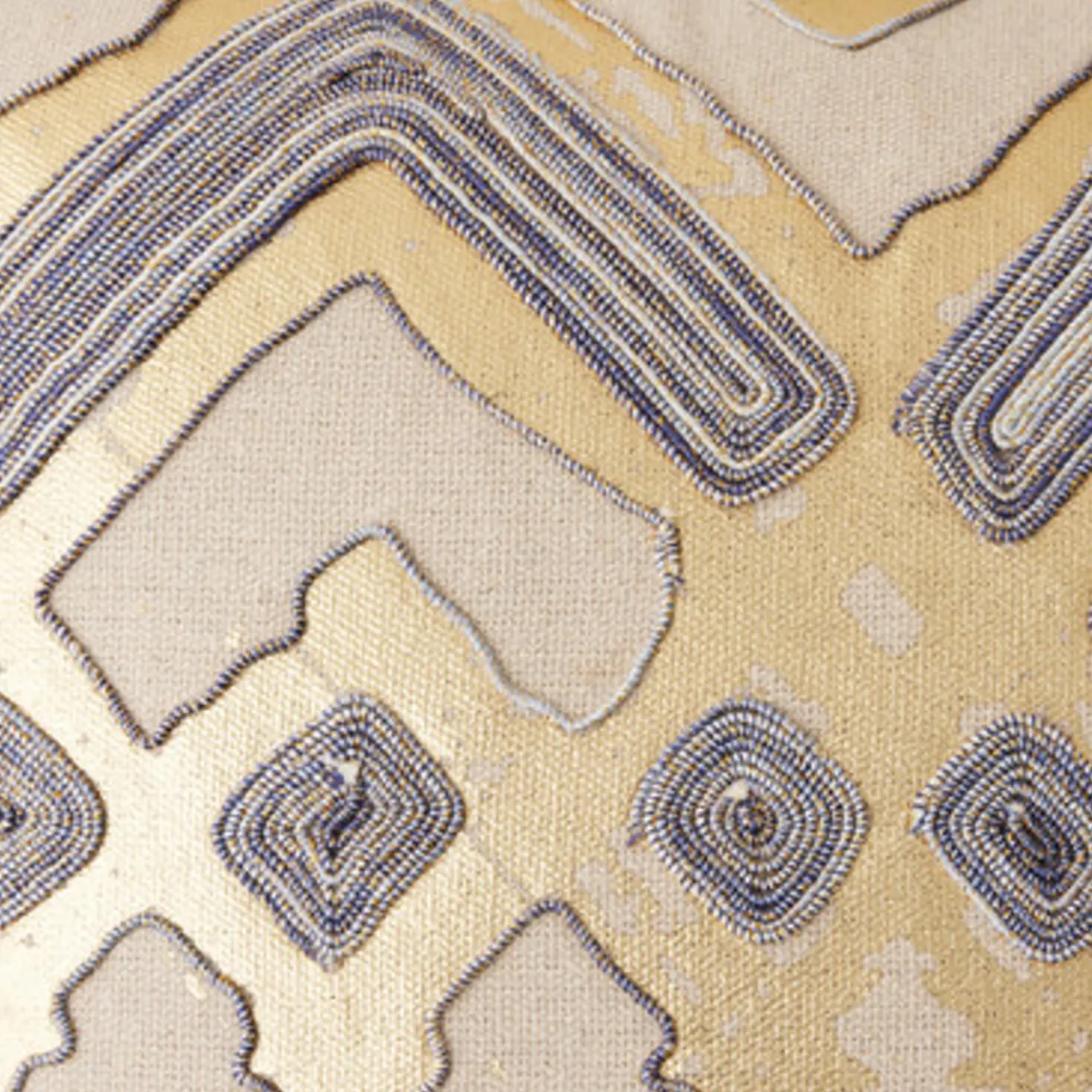 Aura Pillow 20" - Natural/Gold