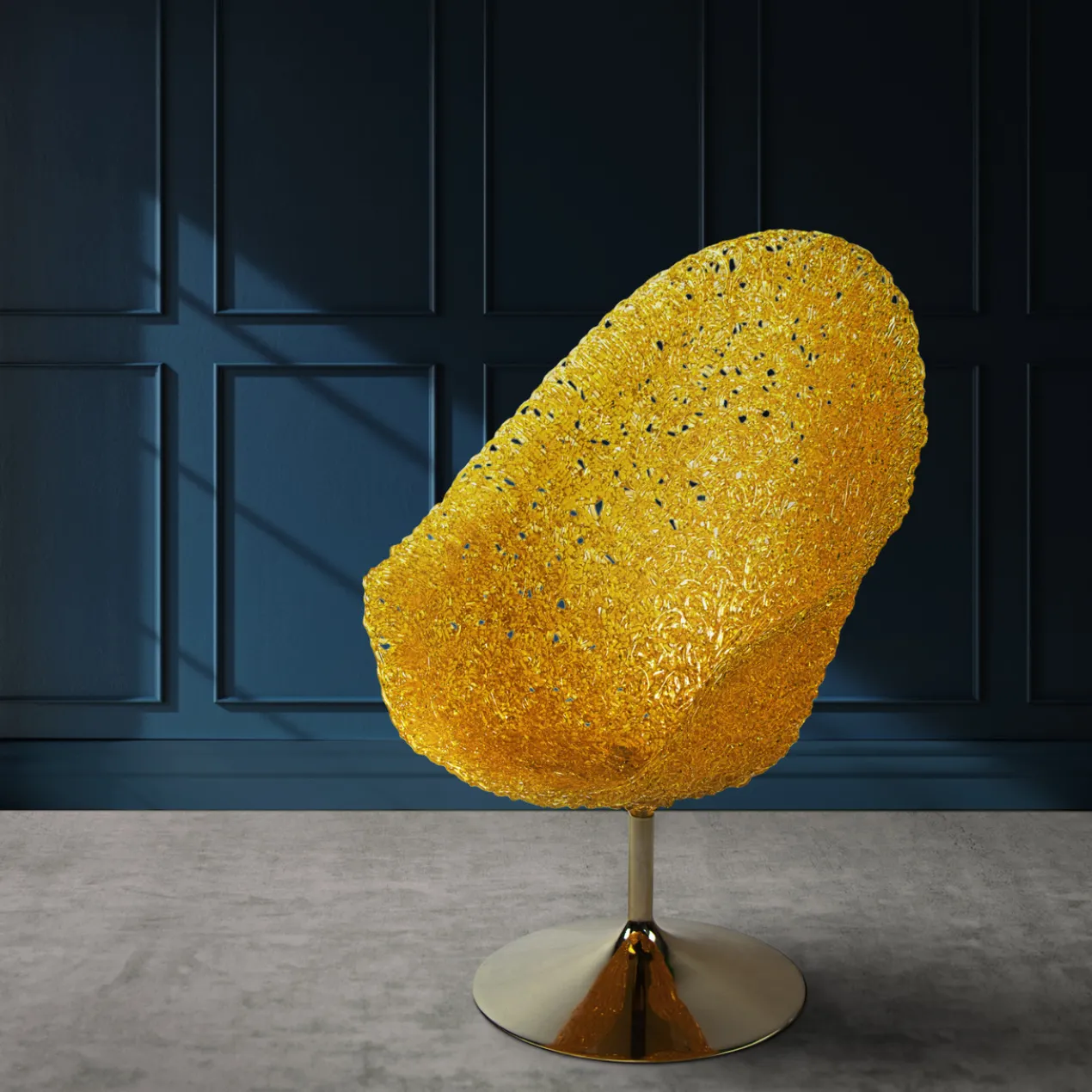 Aurelian Golden Accent Chair