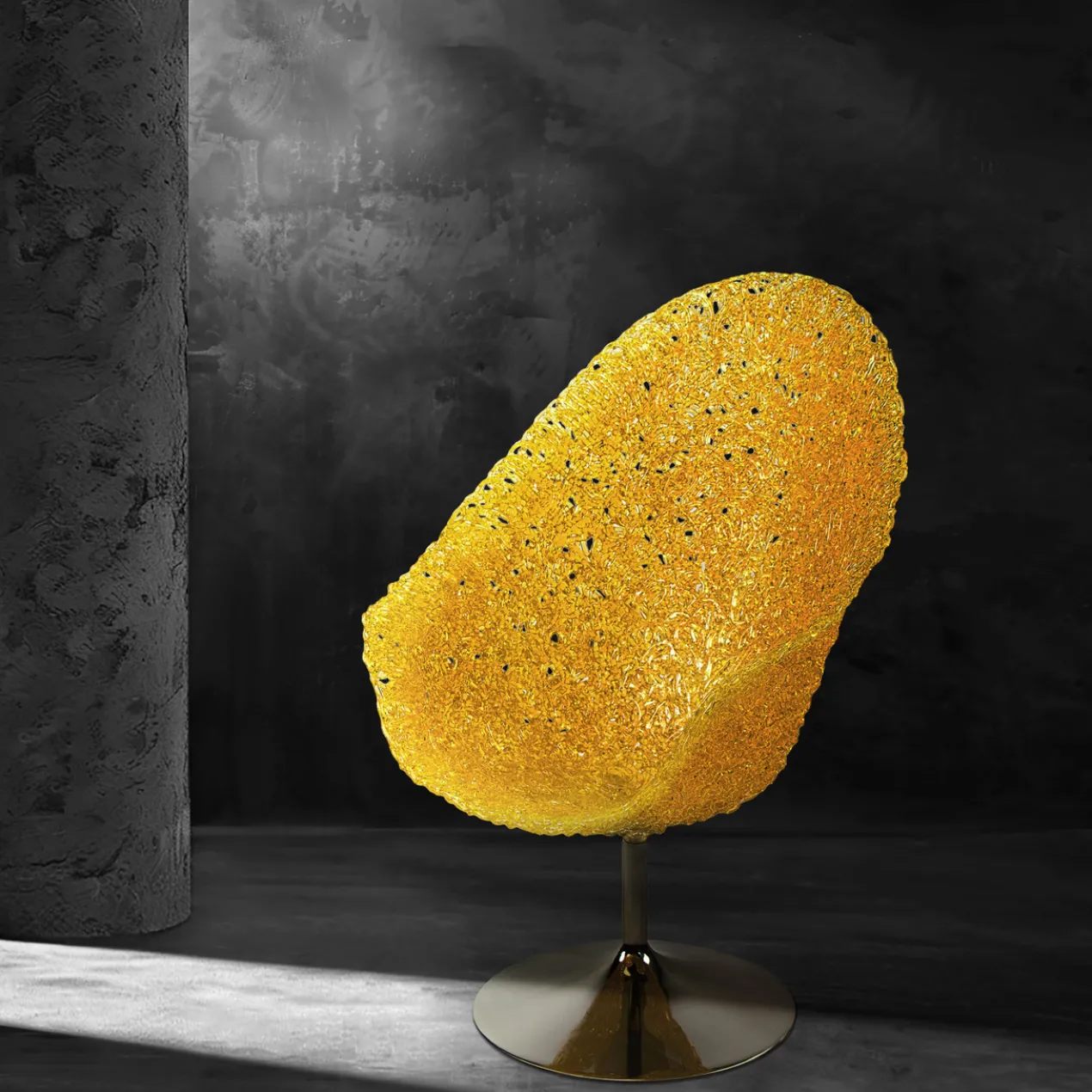 Aurelian Golden Accent Chair