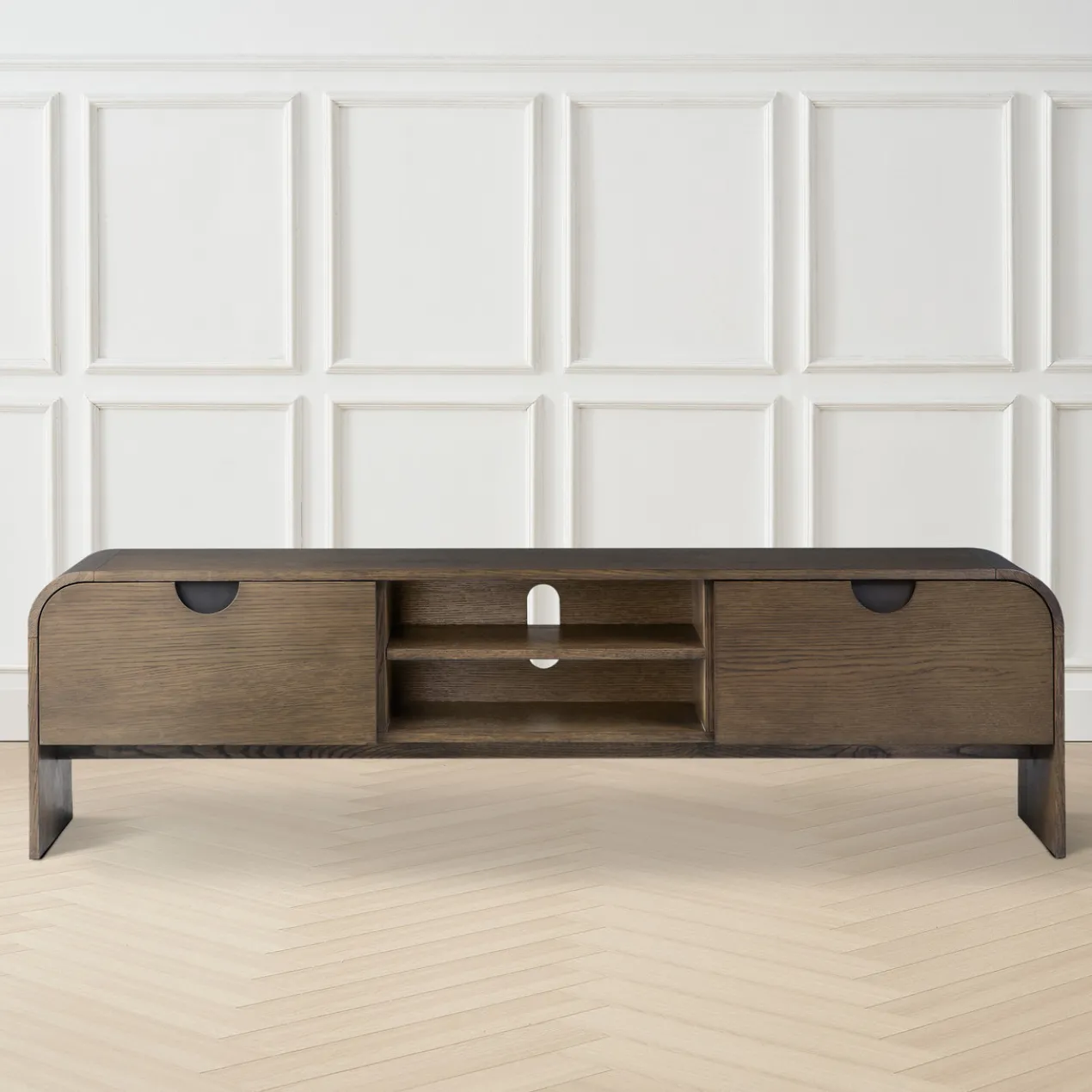 Baja Media Console - Warm Oak
