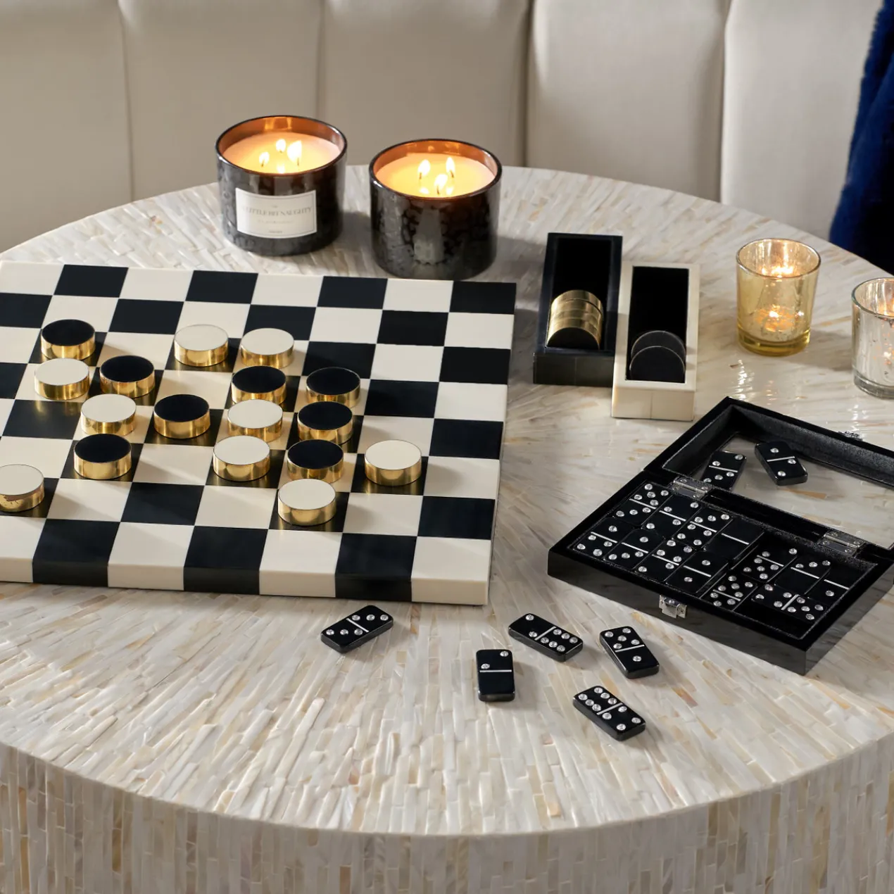 Black And White Checkers