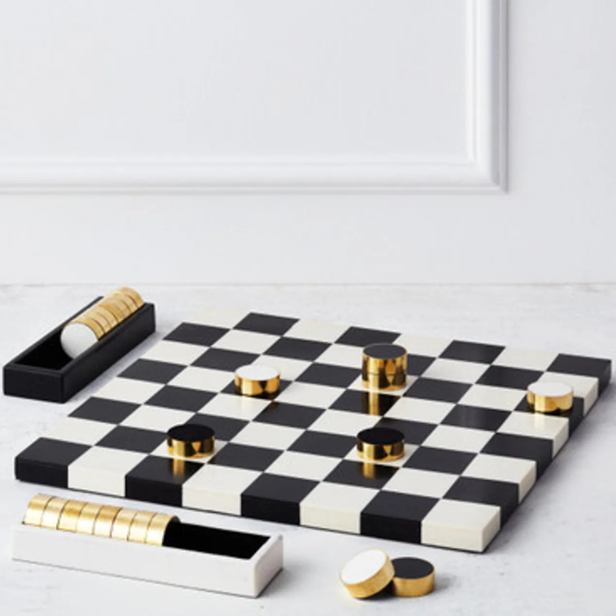 Black And White Checkers