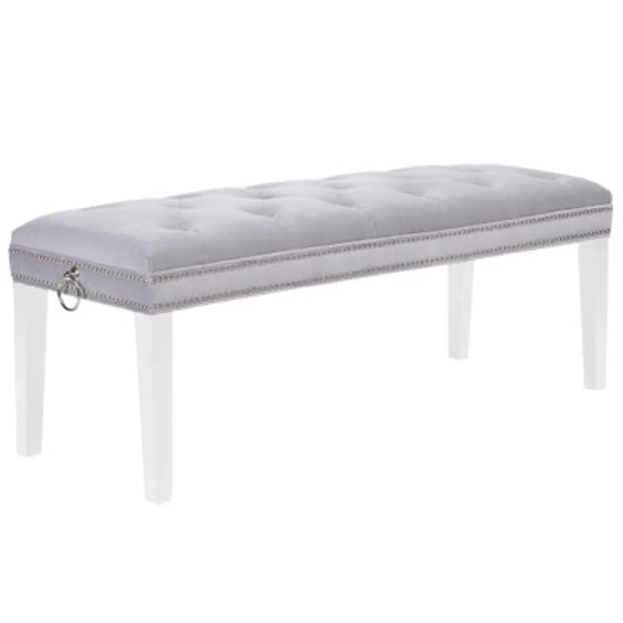 Charlotte Bench - High Gloss White