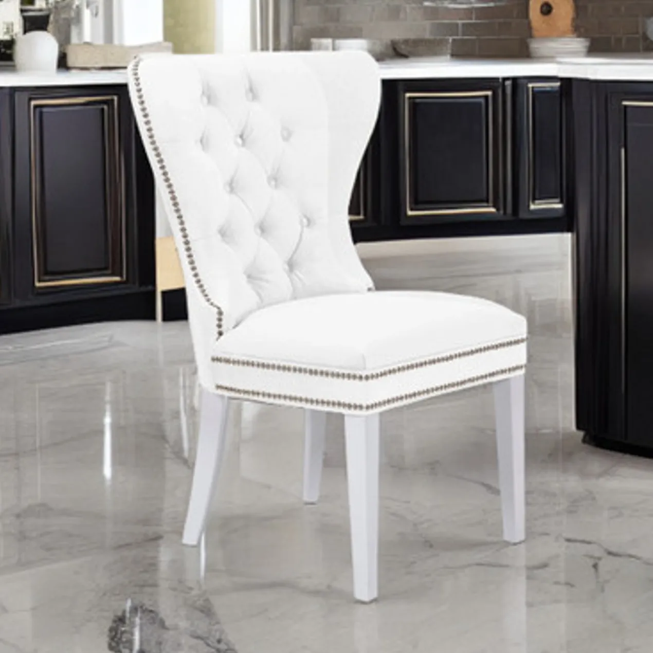 Charlotte Dining Chair - High Gloss White