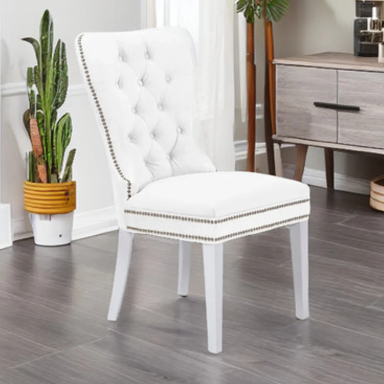 Charlotte Dining Chair - High Gloss White