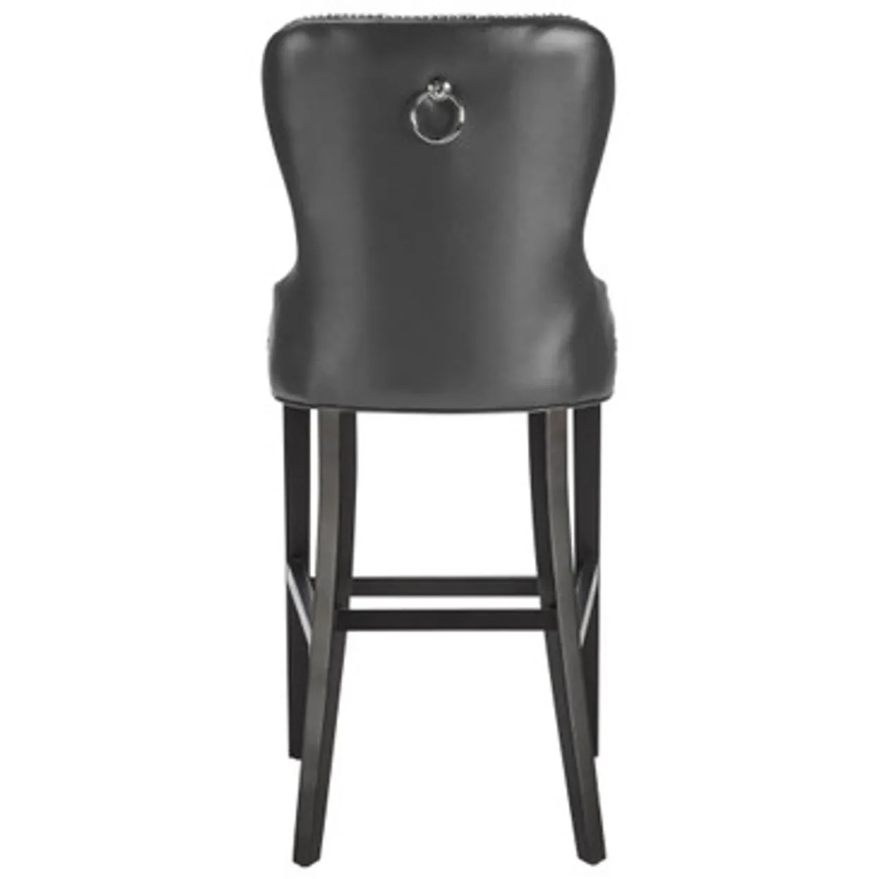 Charlotte Leather Stool - Espresso