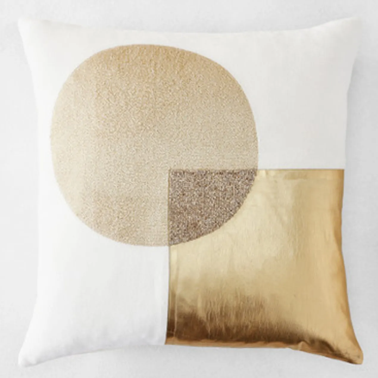 Circle Eclipse Pillow 20" - Pearl