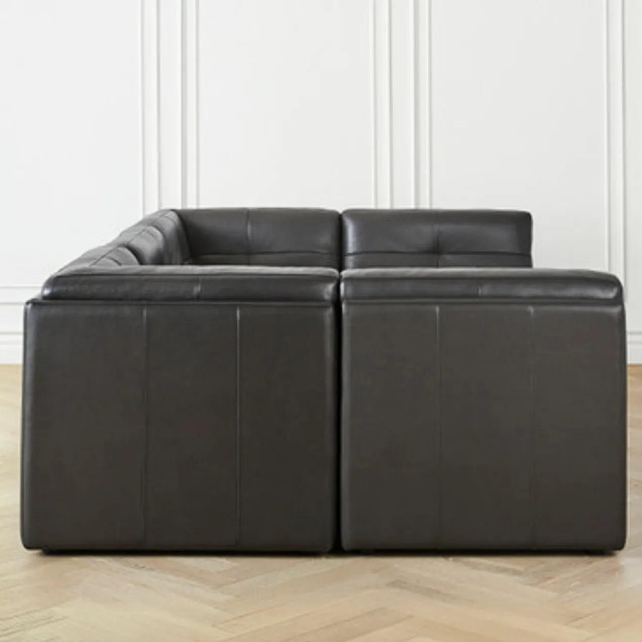 Convo Leather Sectional - 6 PC