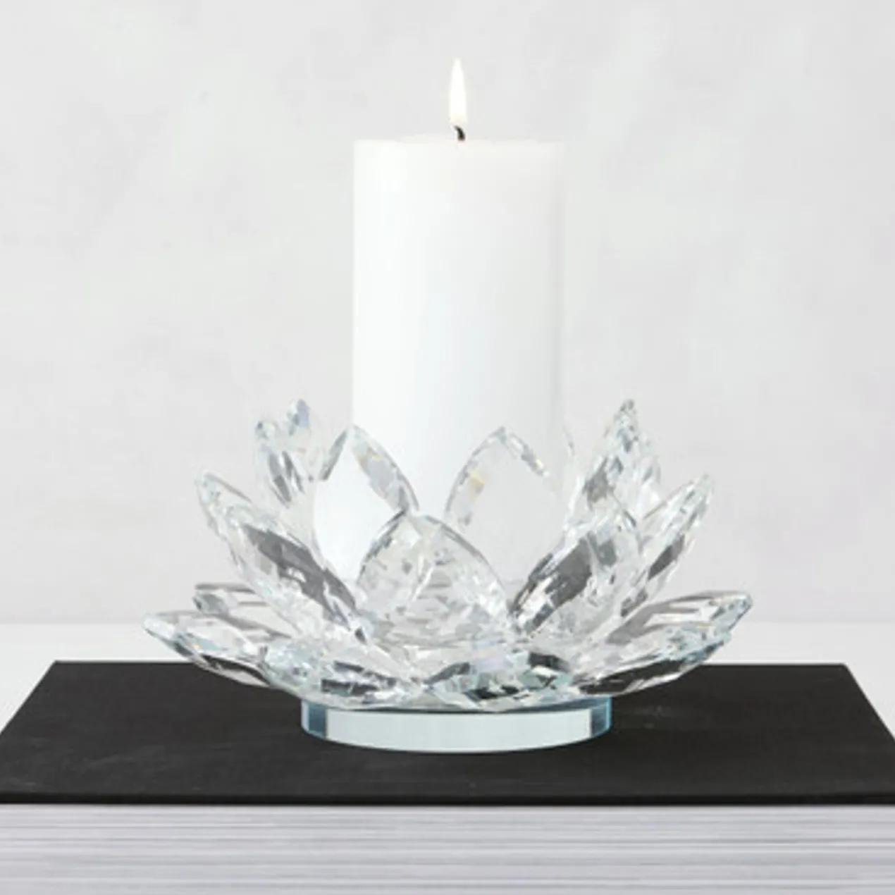 Crystal Lotus Candlelight Collection