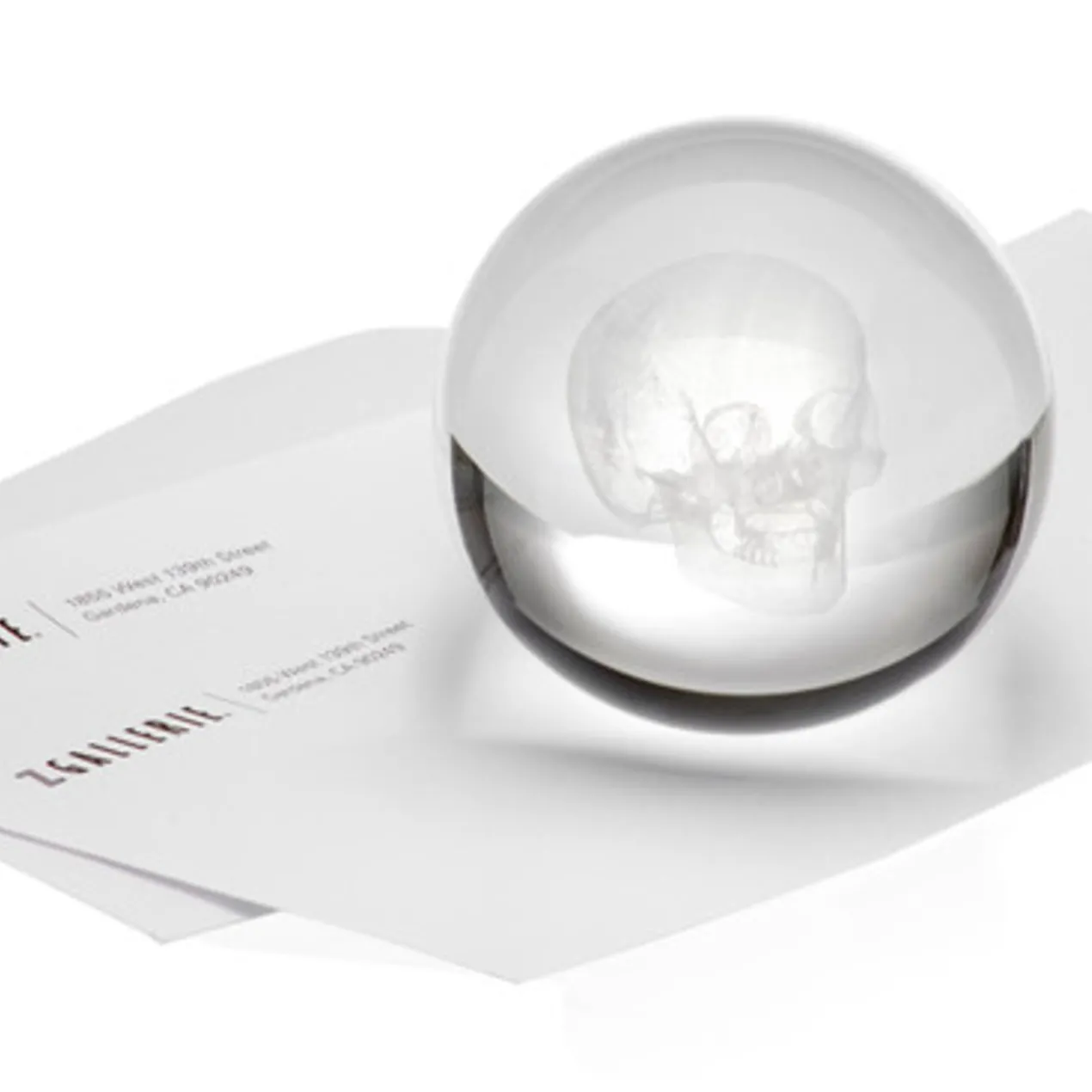 Crystal Skull Paperweight