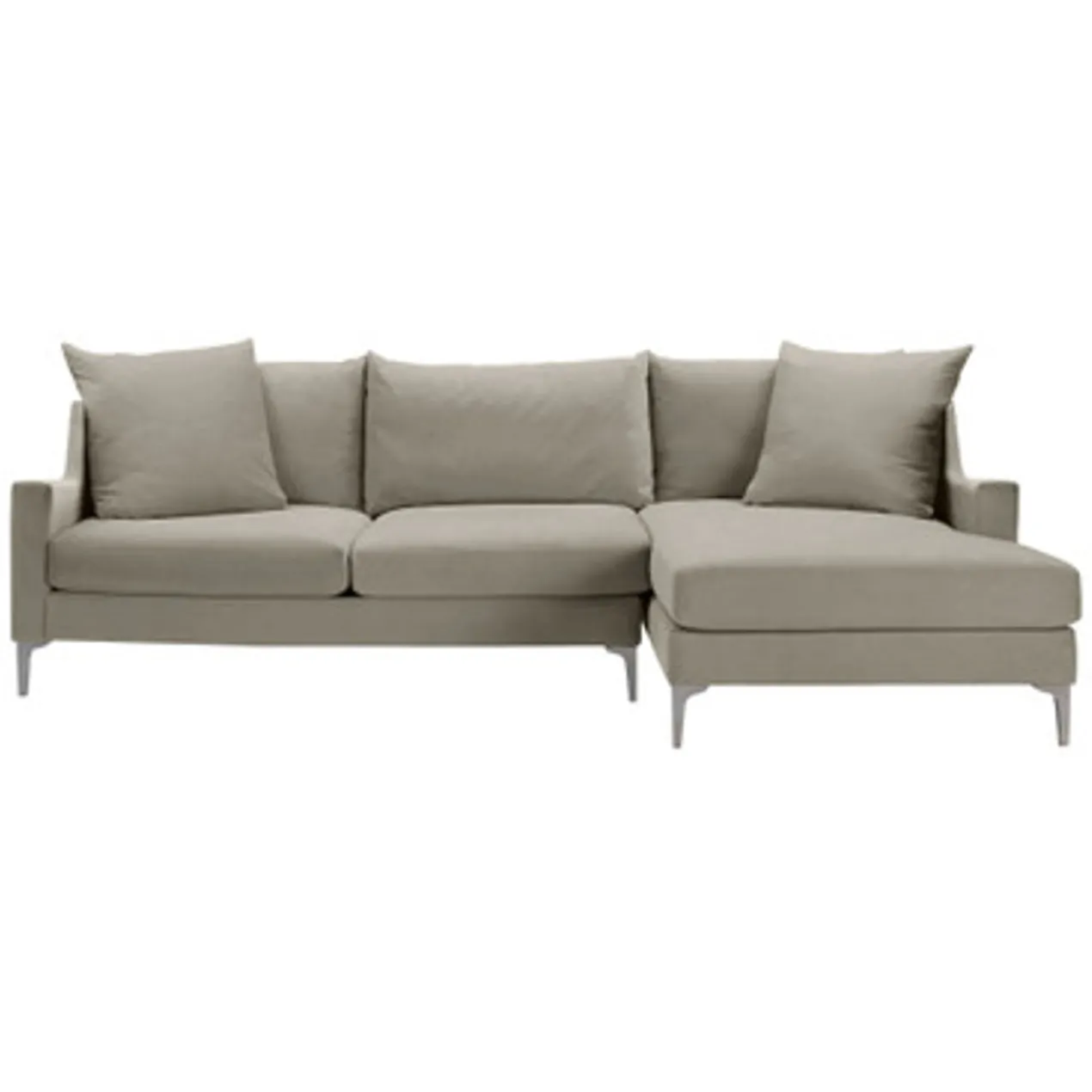 Details Slope Arm Chaise Sectional - 2PC