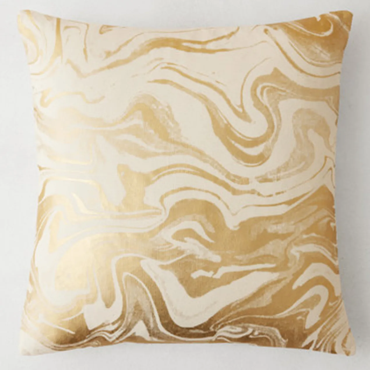 Enya Pillow 20" - Ivory/Gold