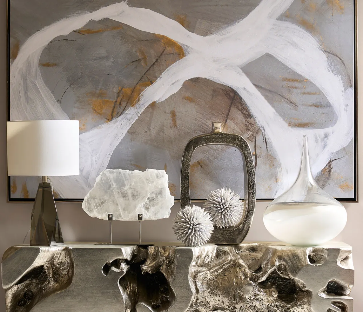 Faux Allium Sphere - Set of 3