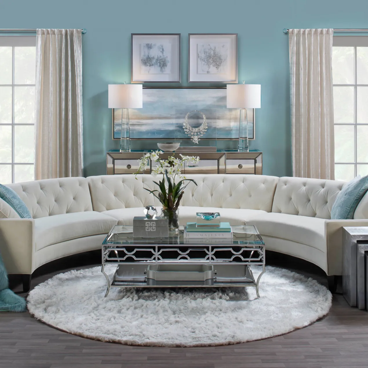 Faux Oncidium In Glass