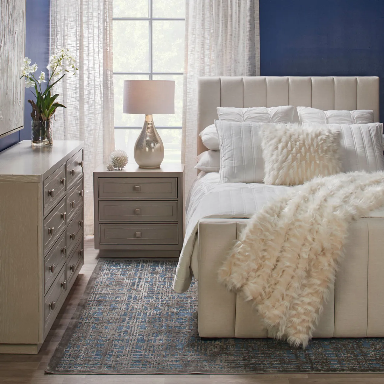 Faux Oncidium In Glass