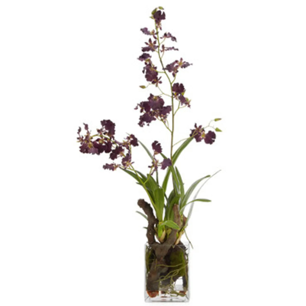 Faux Oncidium In Glass