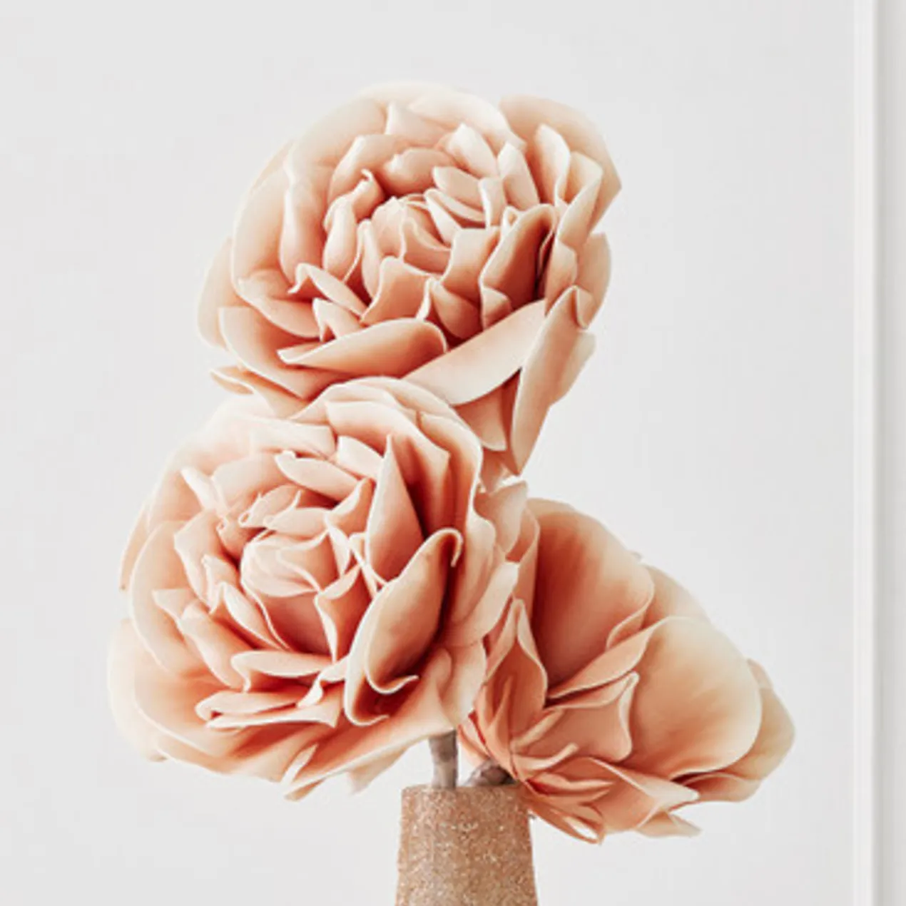 Faux Village Flower - Set of 3