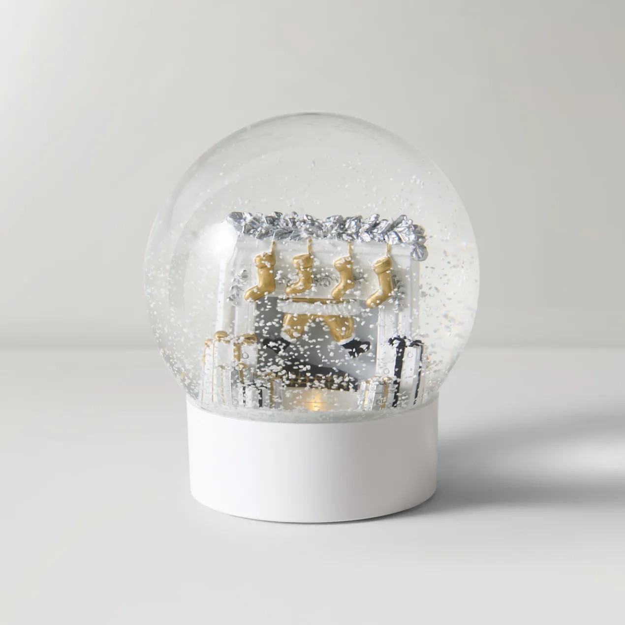 Fireplace Snow Globe