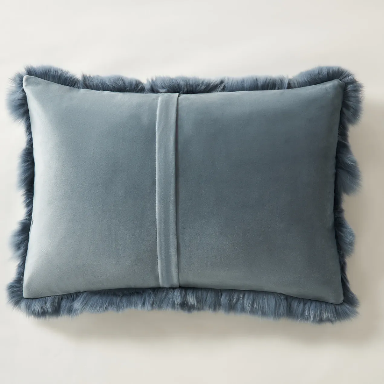 Fur Lumbar 14"x 20" - Blue