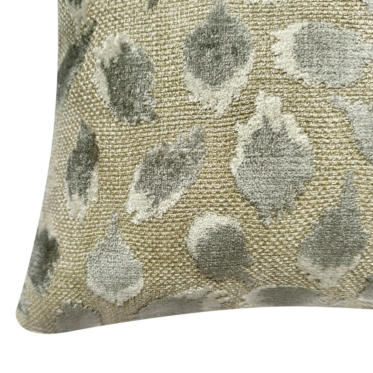Gianna Pillow 22" - Grey/Ivory