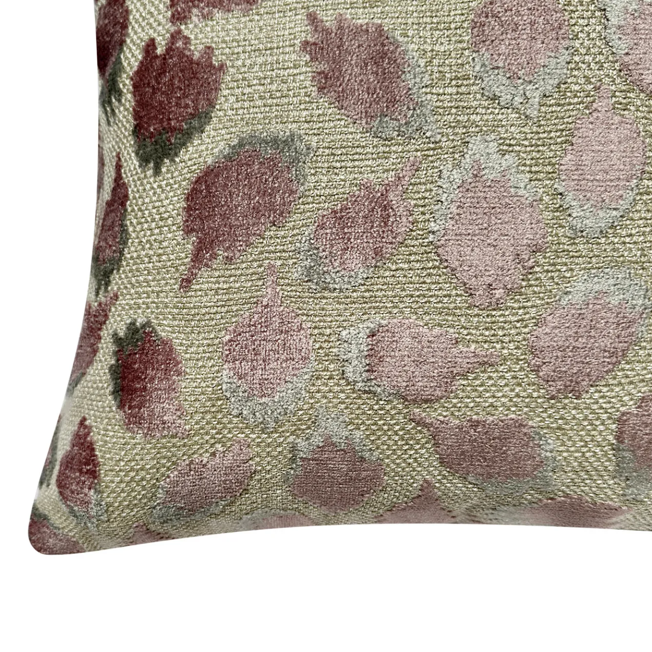 Gianna Pillow 22" - Pink/Grey
