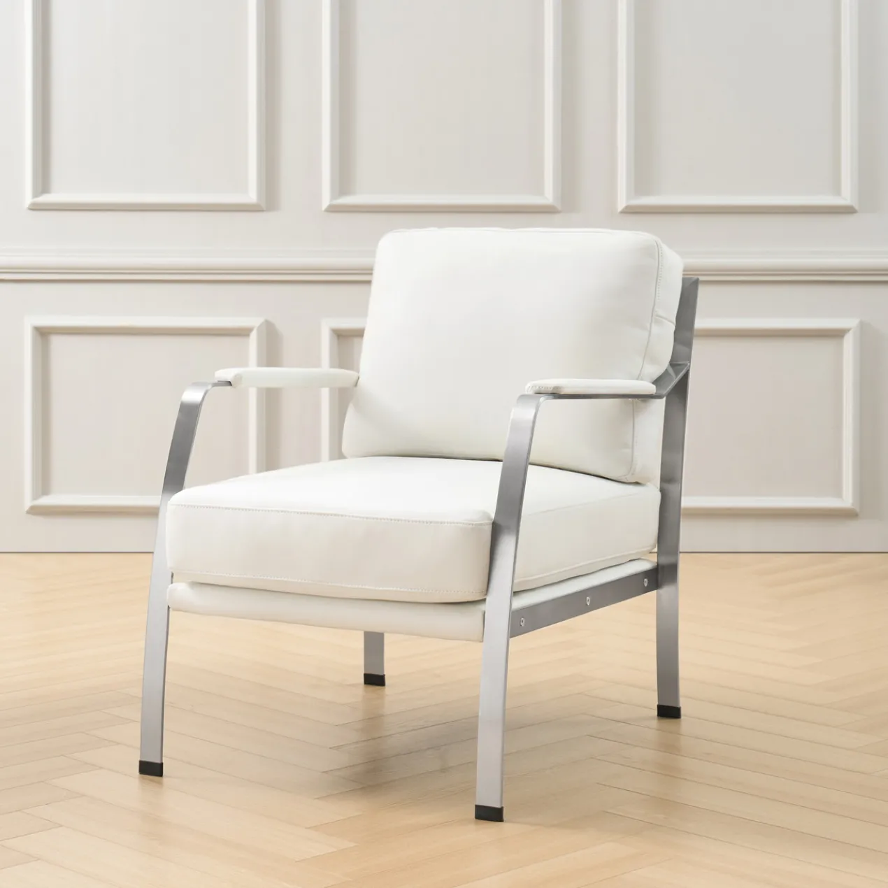 Giuseppe Modern Genuine Leather Armchair