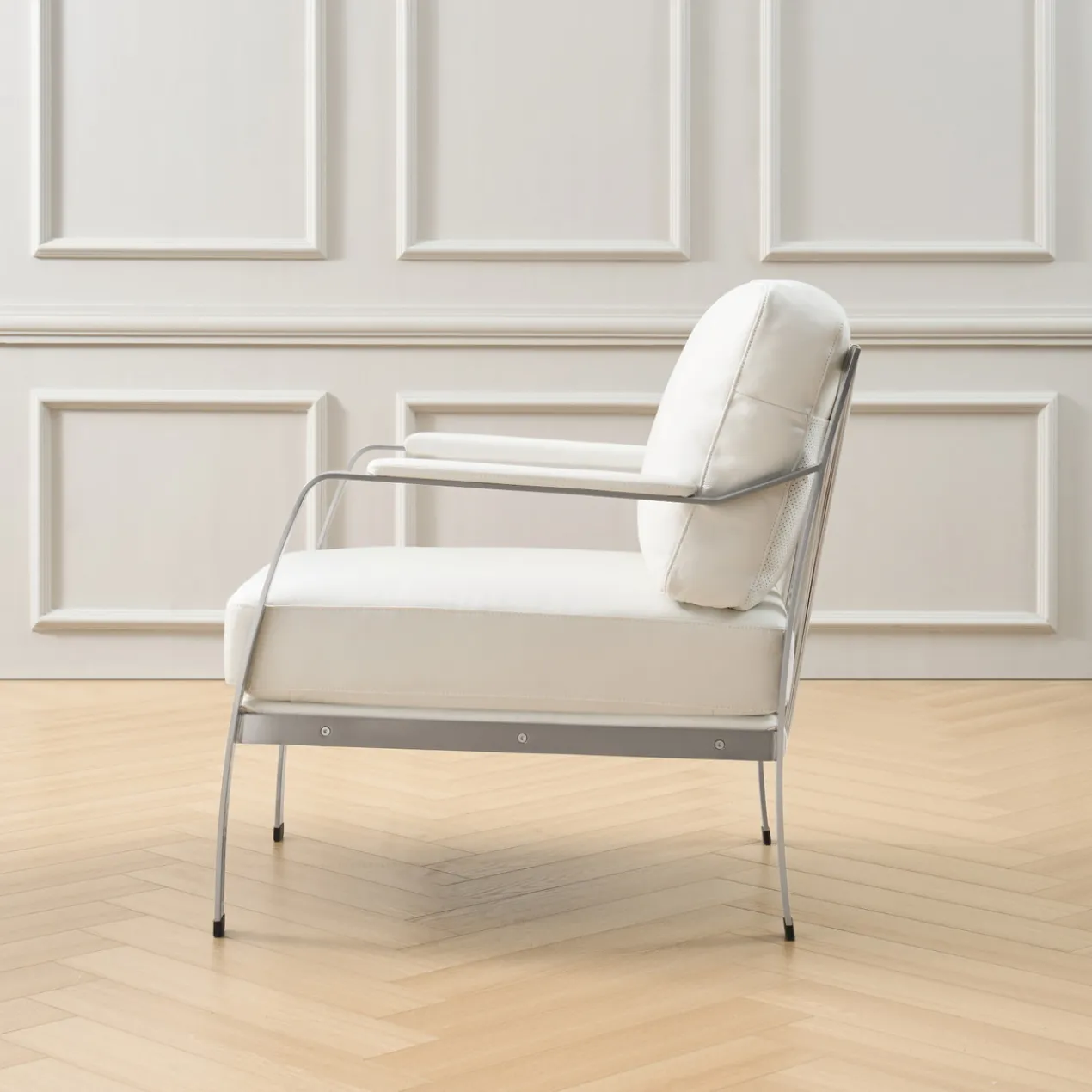 Giuseppe Modern Genuine Leather Armchair