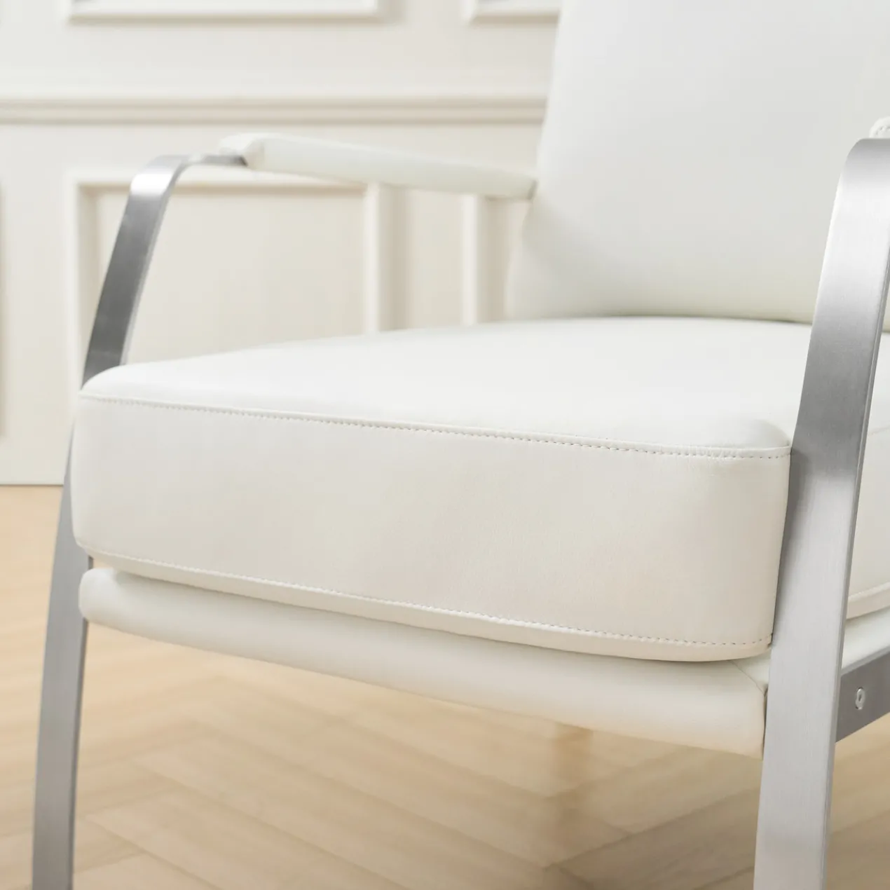 Giuseppe Modern Genuine Leather Armchair