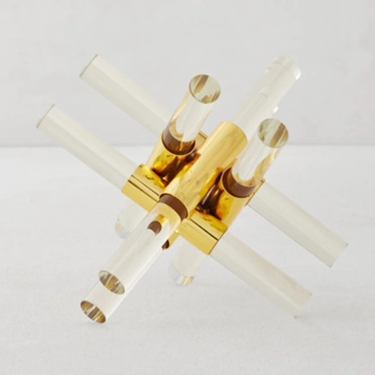 Glass & Gold Decorative Object