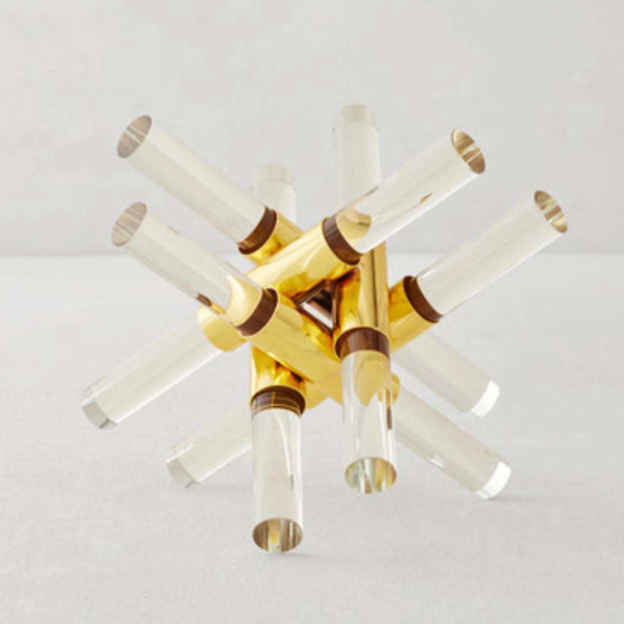 Glass & Gold Decorative Object