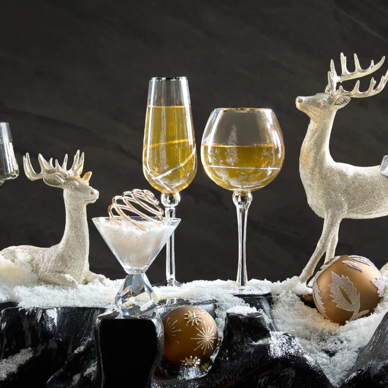 Glass Spiral Ornament - Set of 4