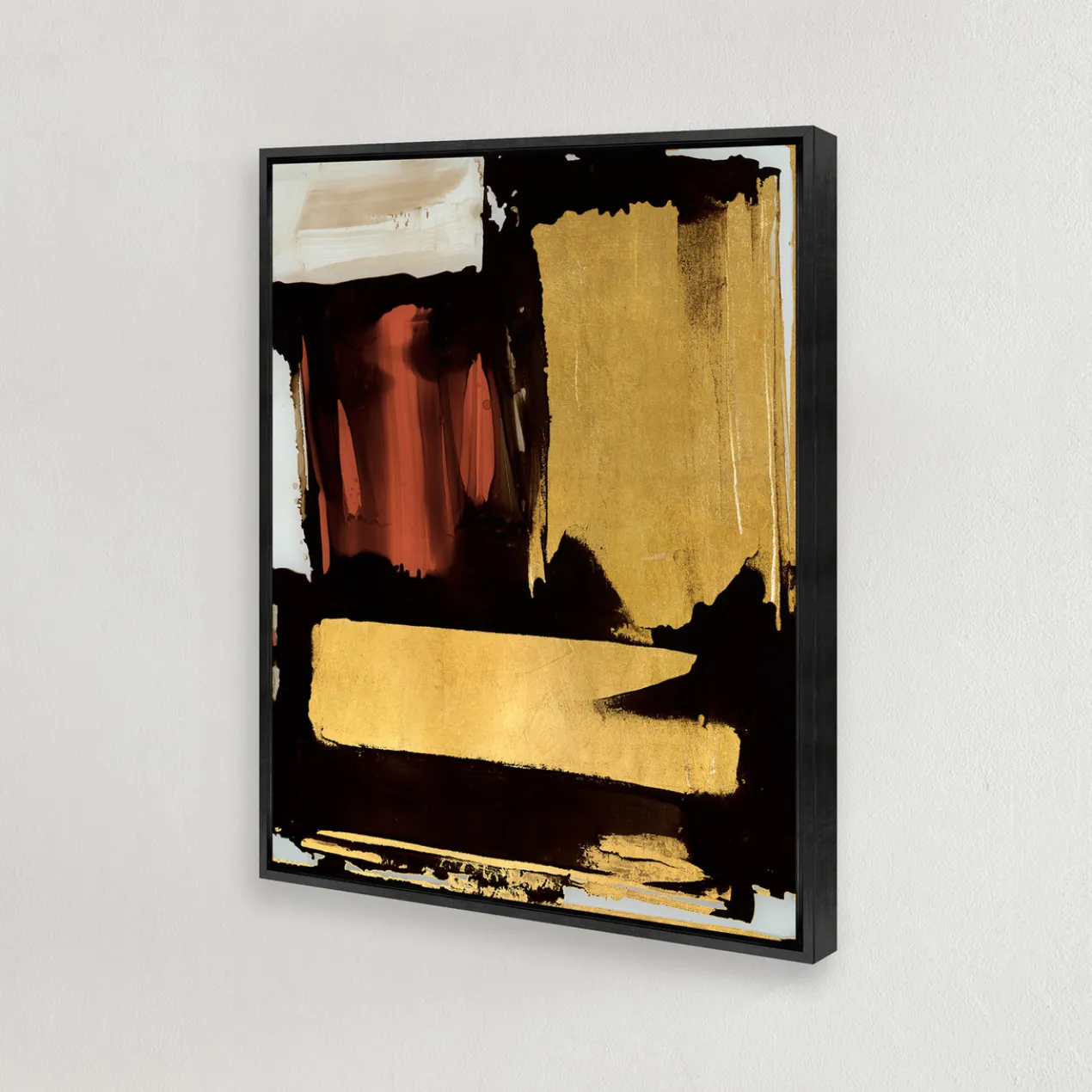 Golden Red Brushstrokes 1​