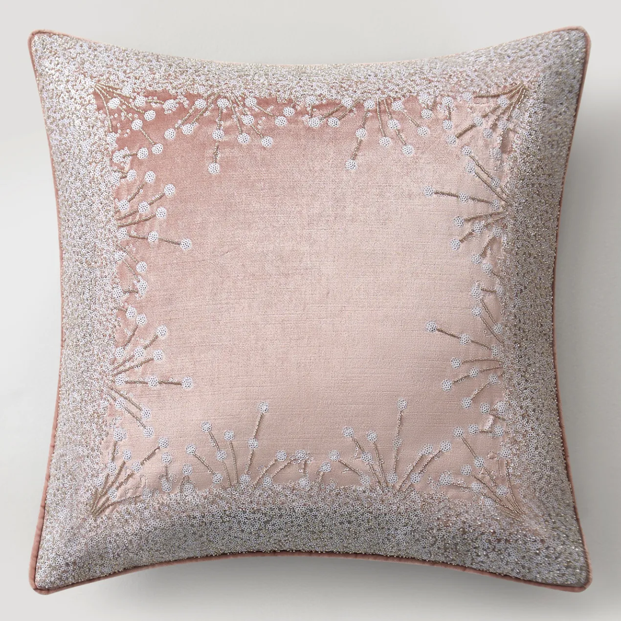 Grace Holiday Pillow 20" - Blush