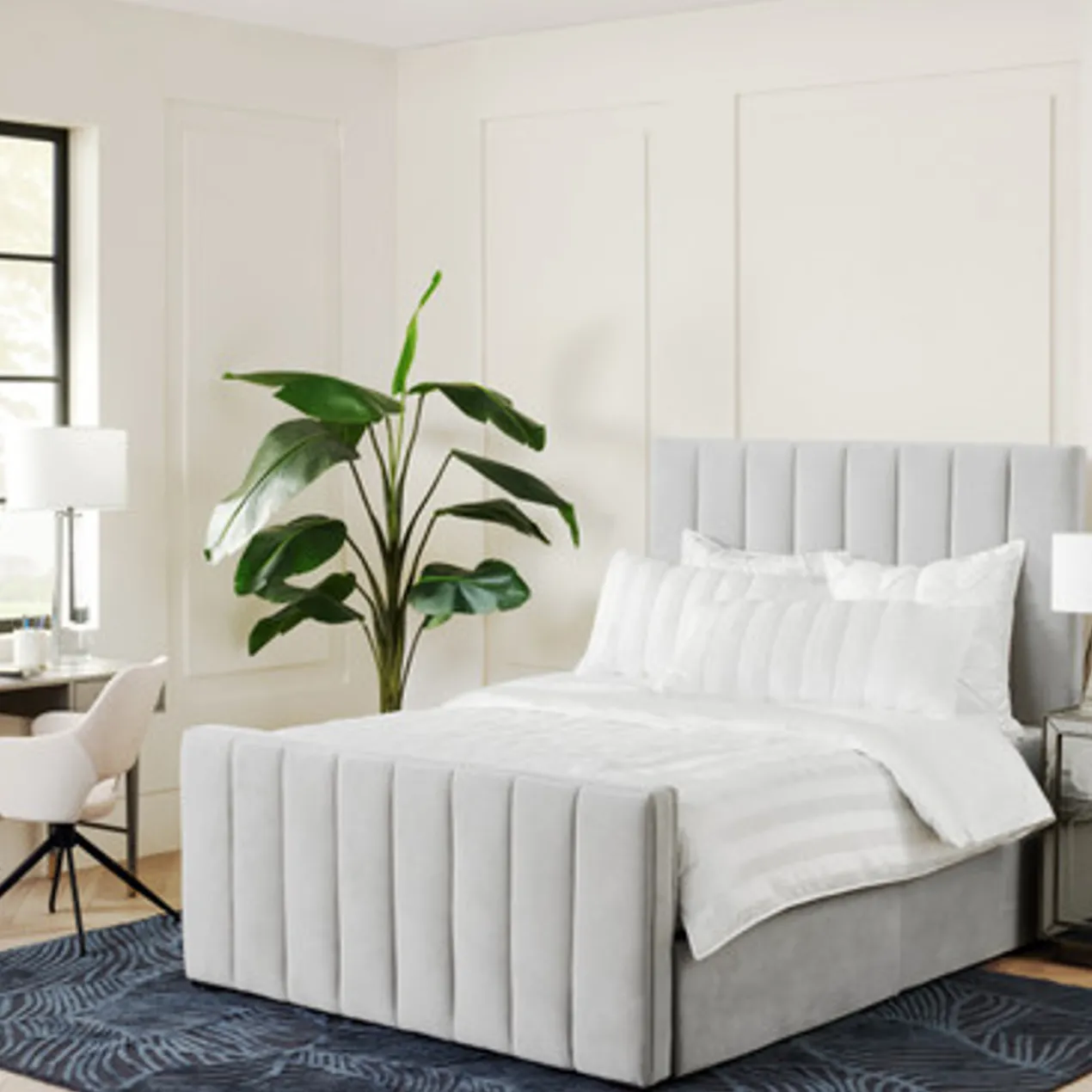 Hadley Storage Bed With Channeled Footboard