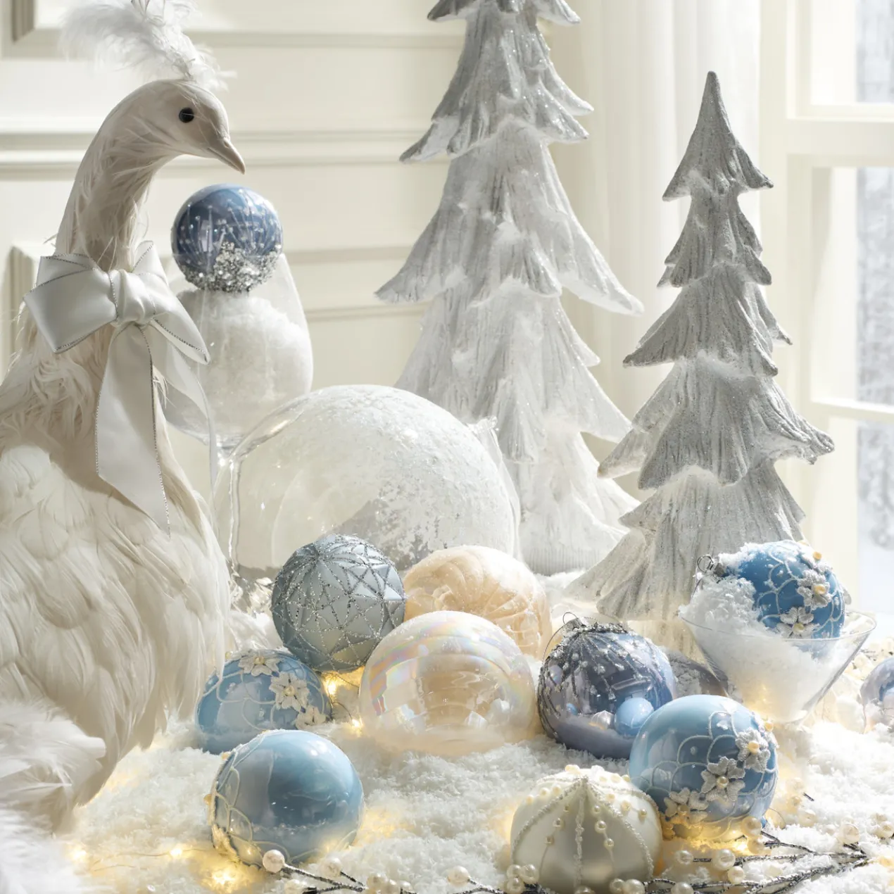 Iridescent Swirl Ornament - Set of 4