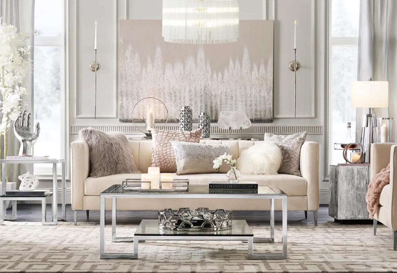 Joie De Vivre Lumbar Pillow - Grey