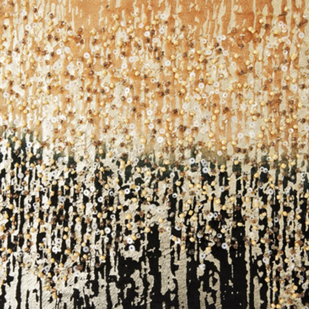 Joie De Vivre Pillow 22" - Gold/Black