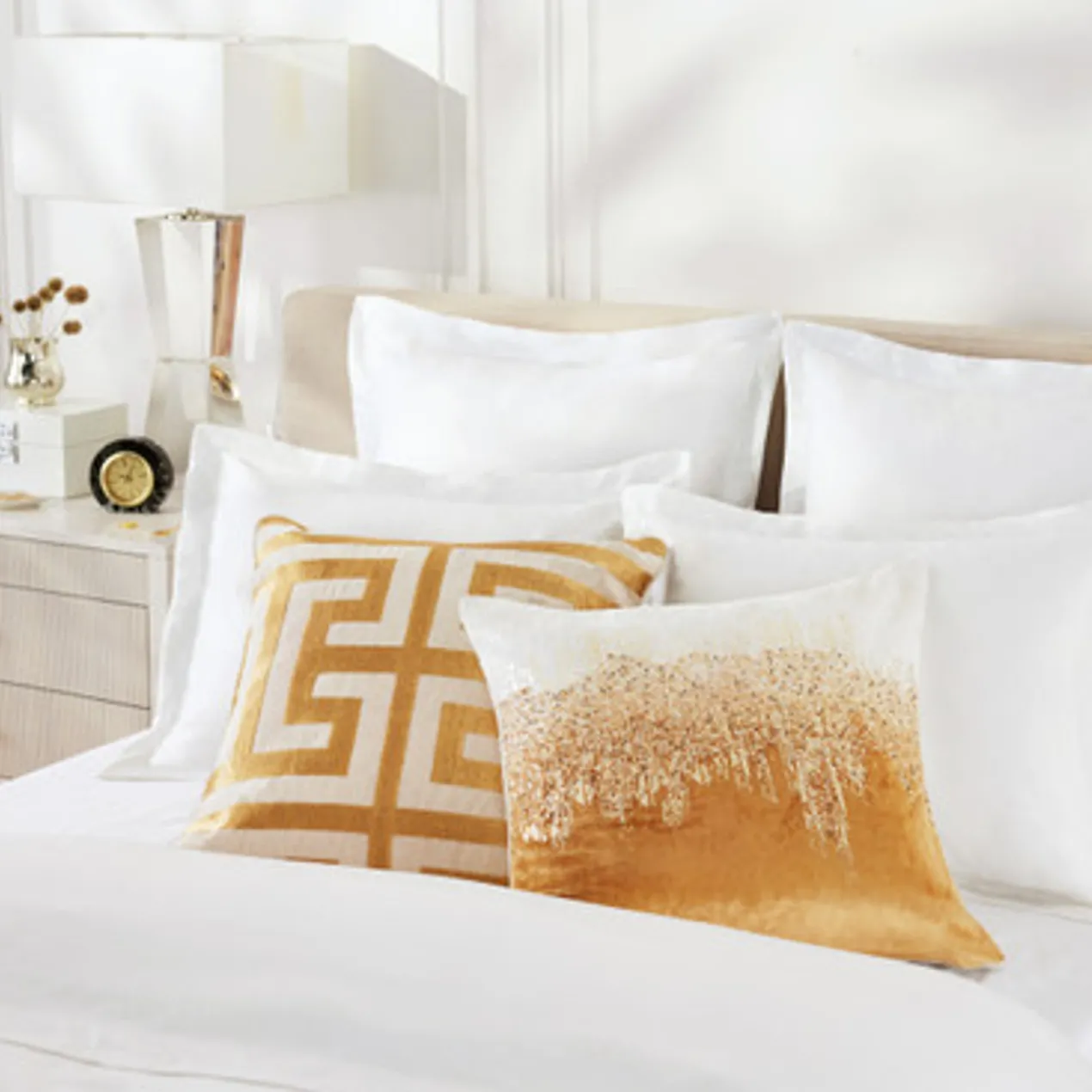 Joie De Vivre Pillow 22" - Gold