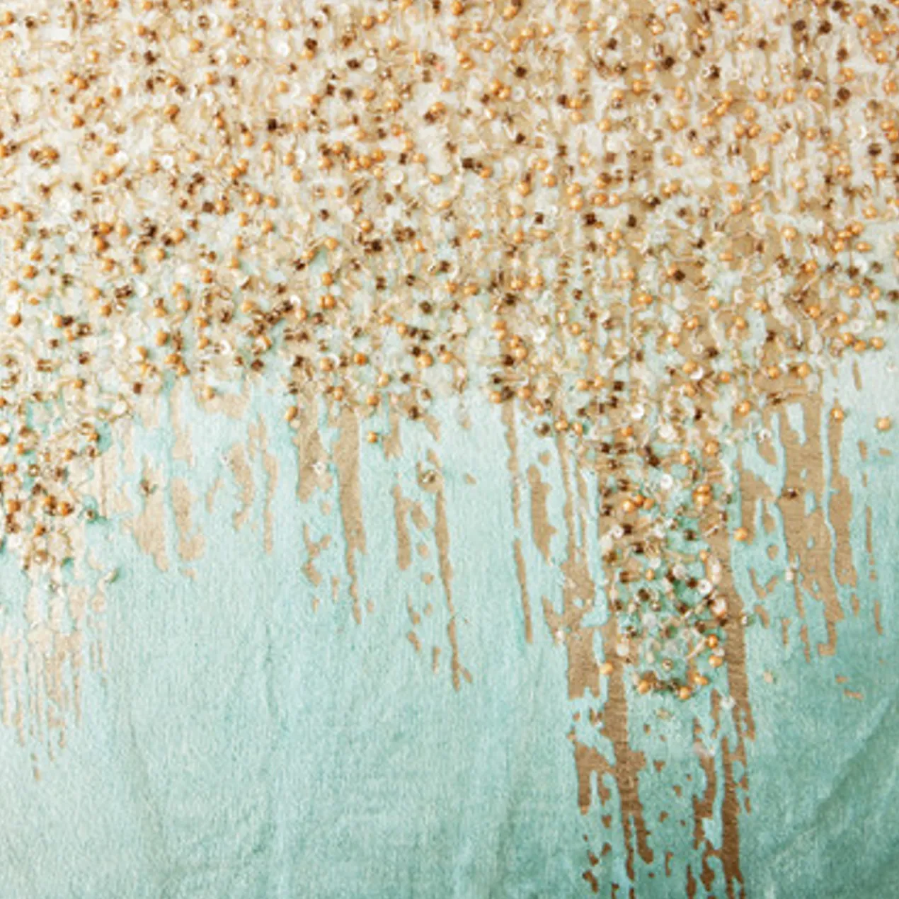 Joie De Vivre Pillow 22" - Aqua