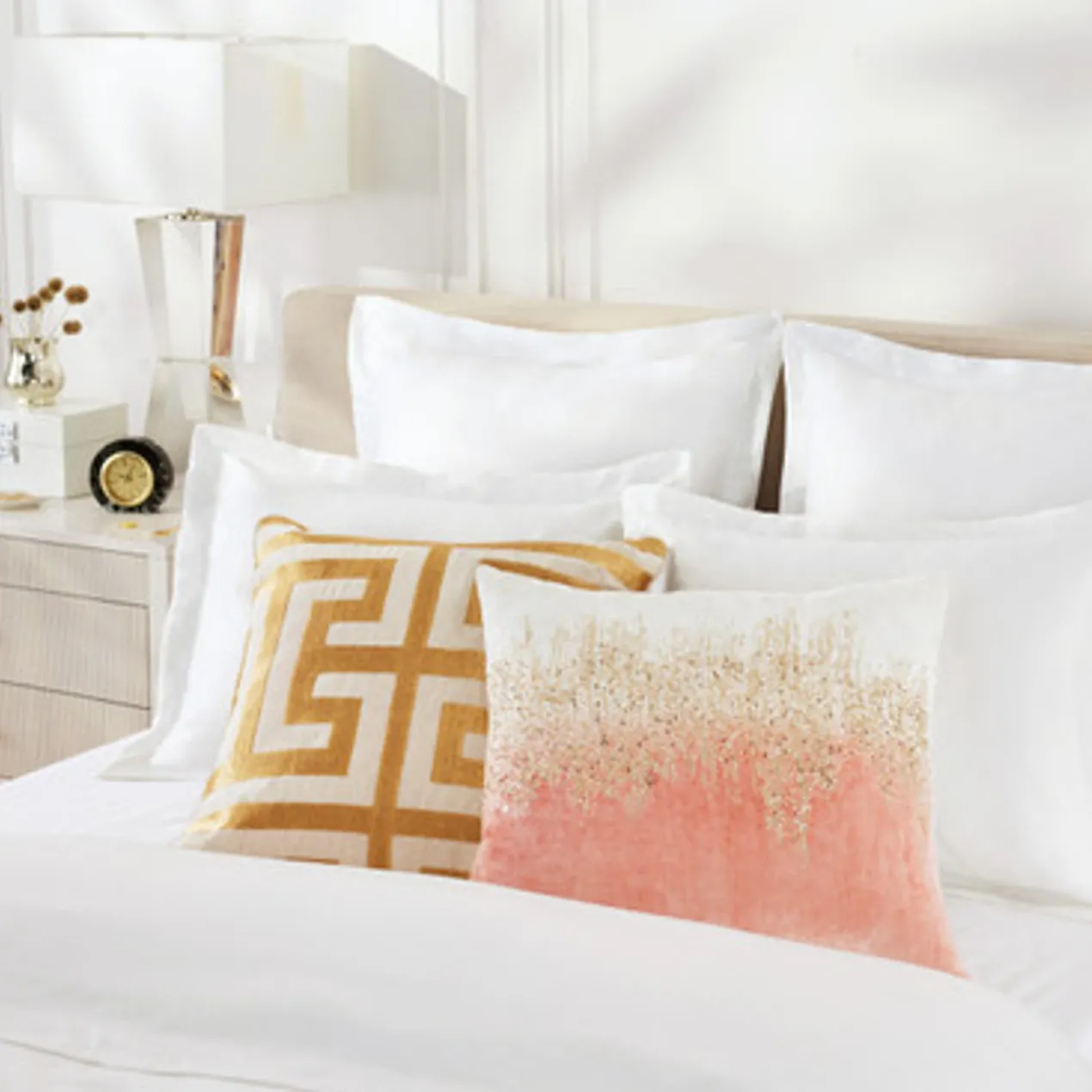 Joie De Vivre Pillow 22" - Blush