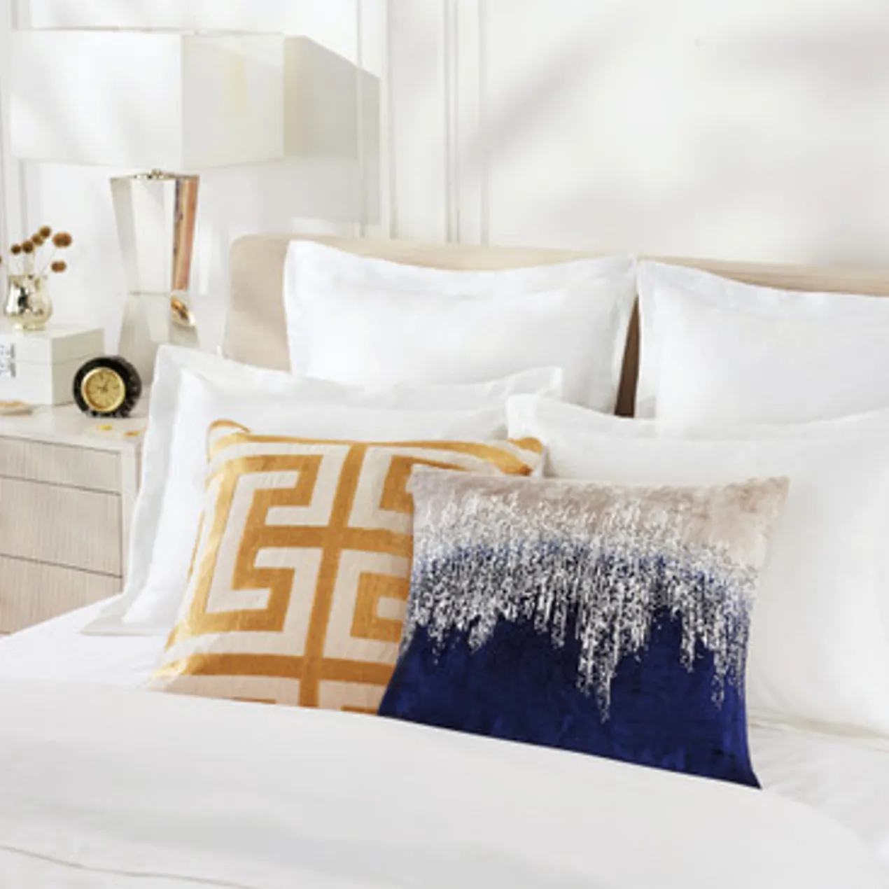 Joie De Vivre Pillow 22" - Sapphire