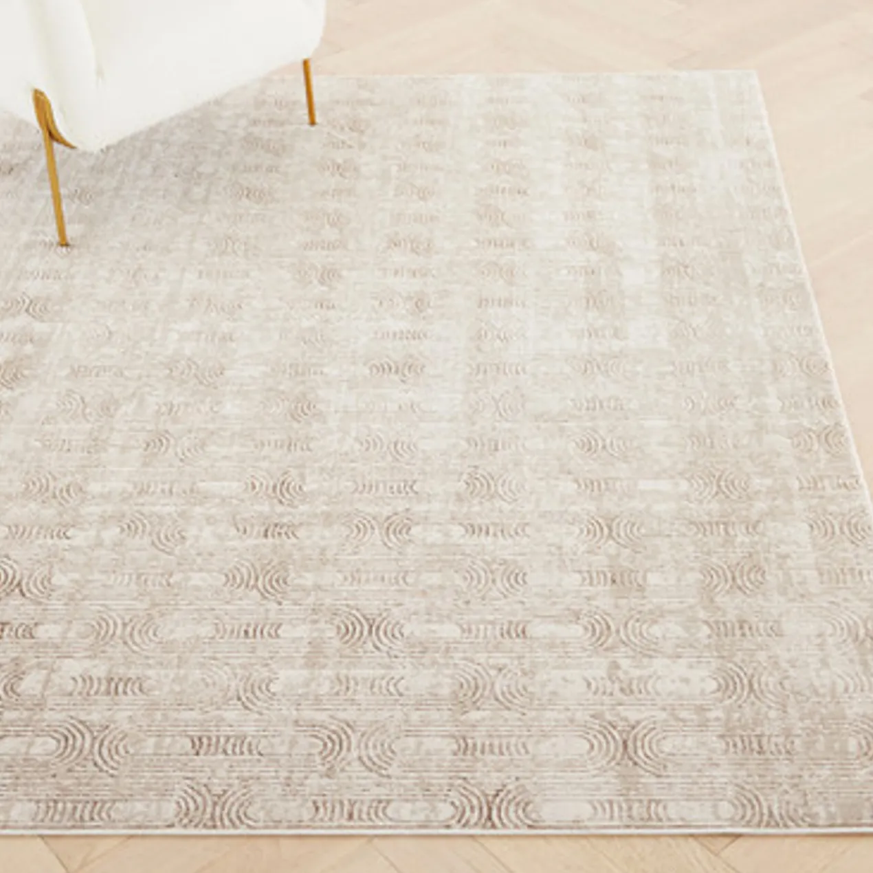 Josephine Rug - Taupe/Cream