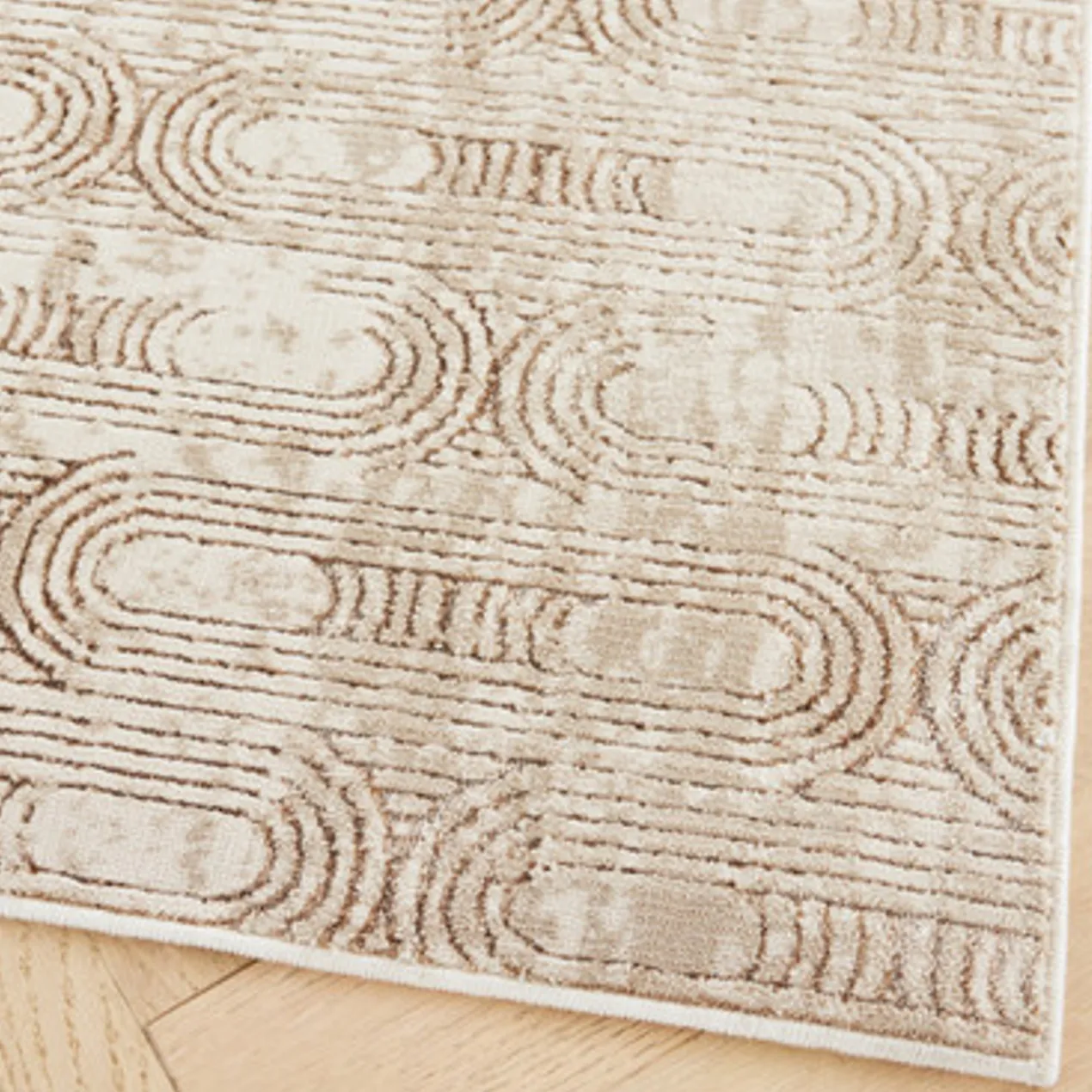 Josephine Rug - Taupe/Cream