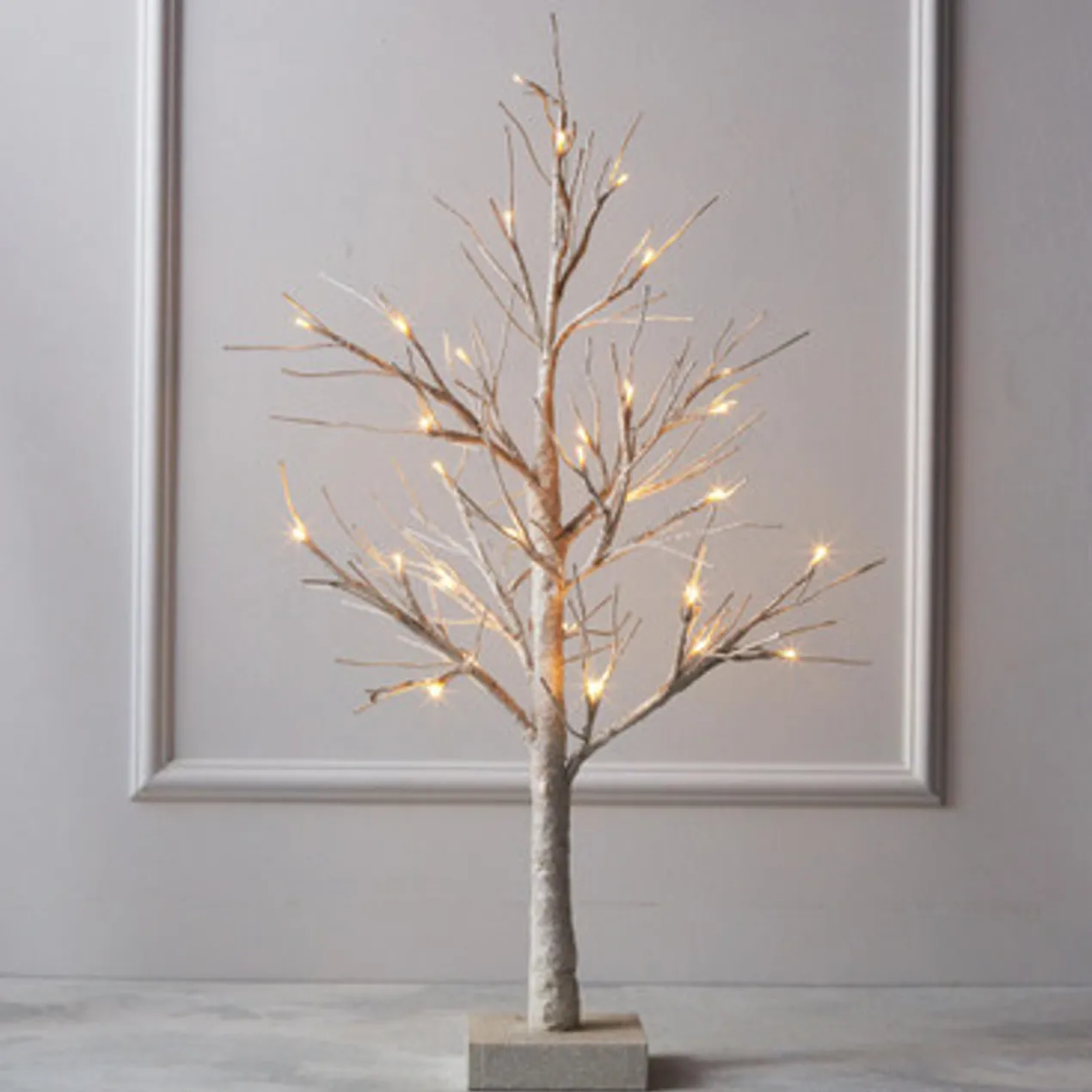 LED Glitter Tree 3' - Silver