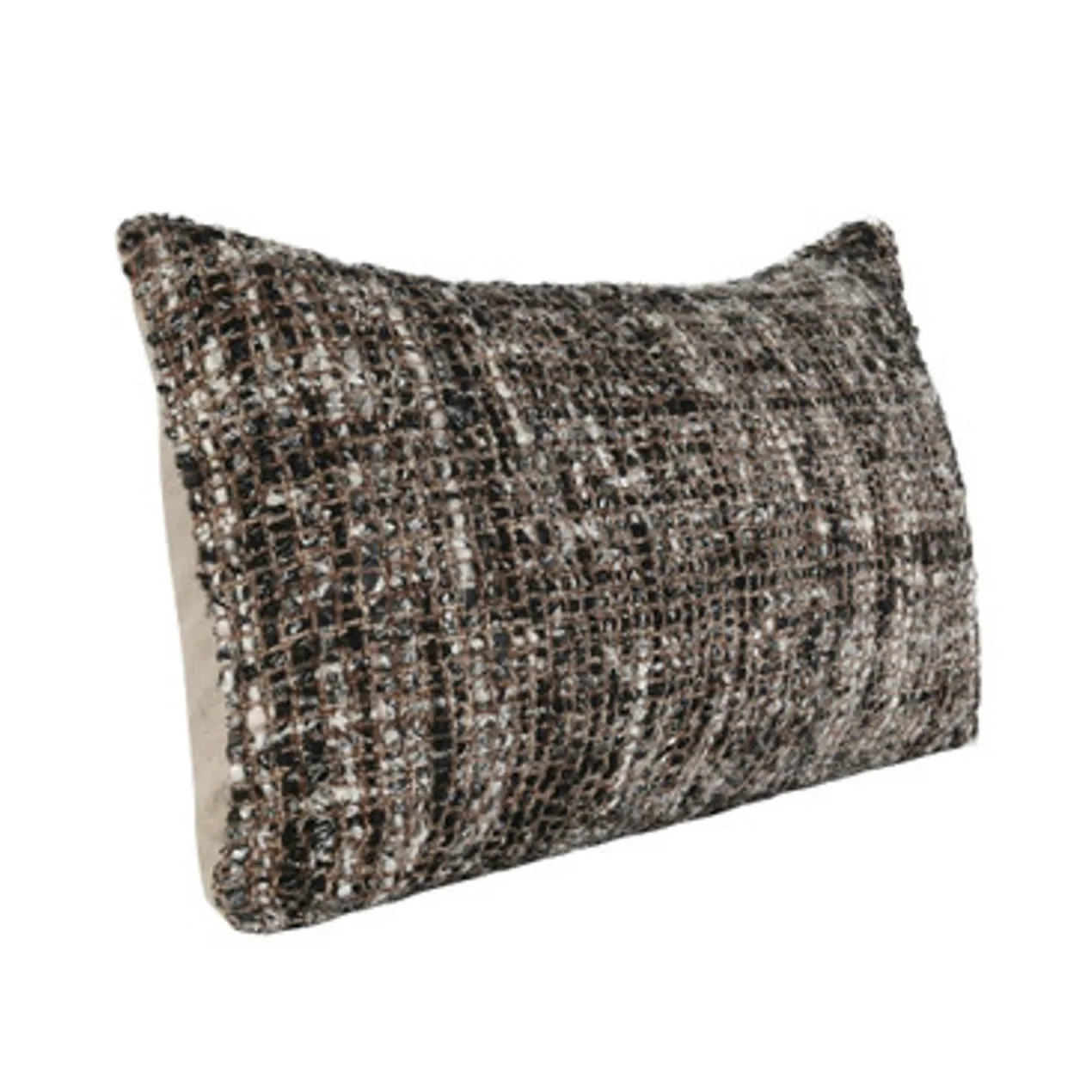 Malek Lumbar Pillow - Black/Ivory