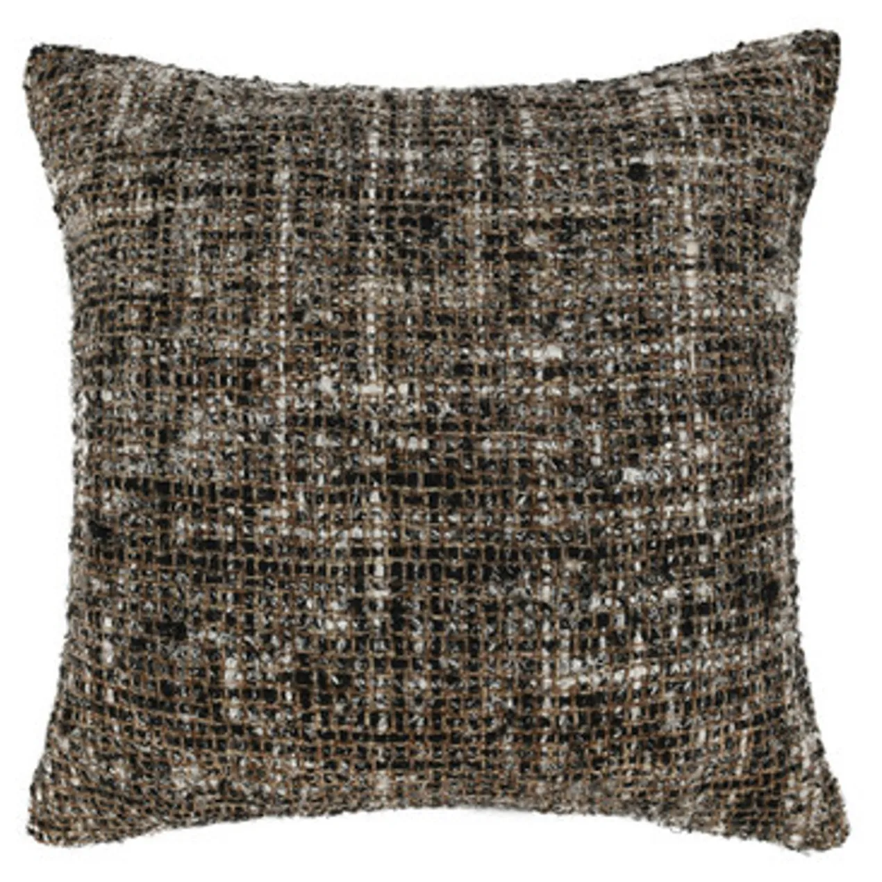 Malek Pillow 24" - Black/Ivory