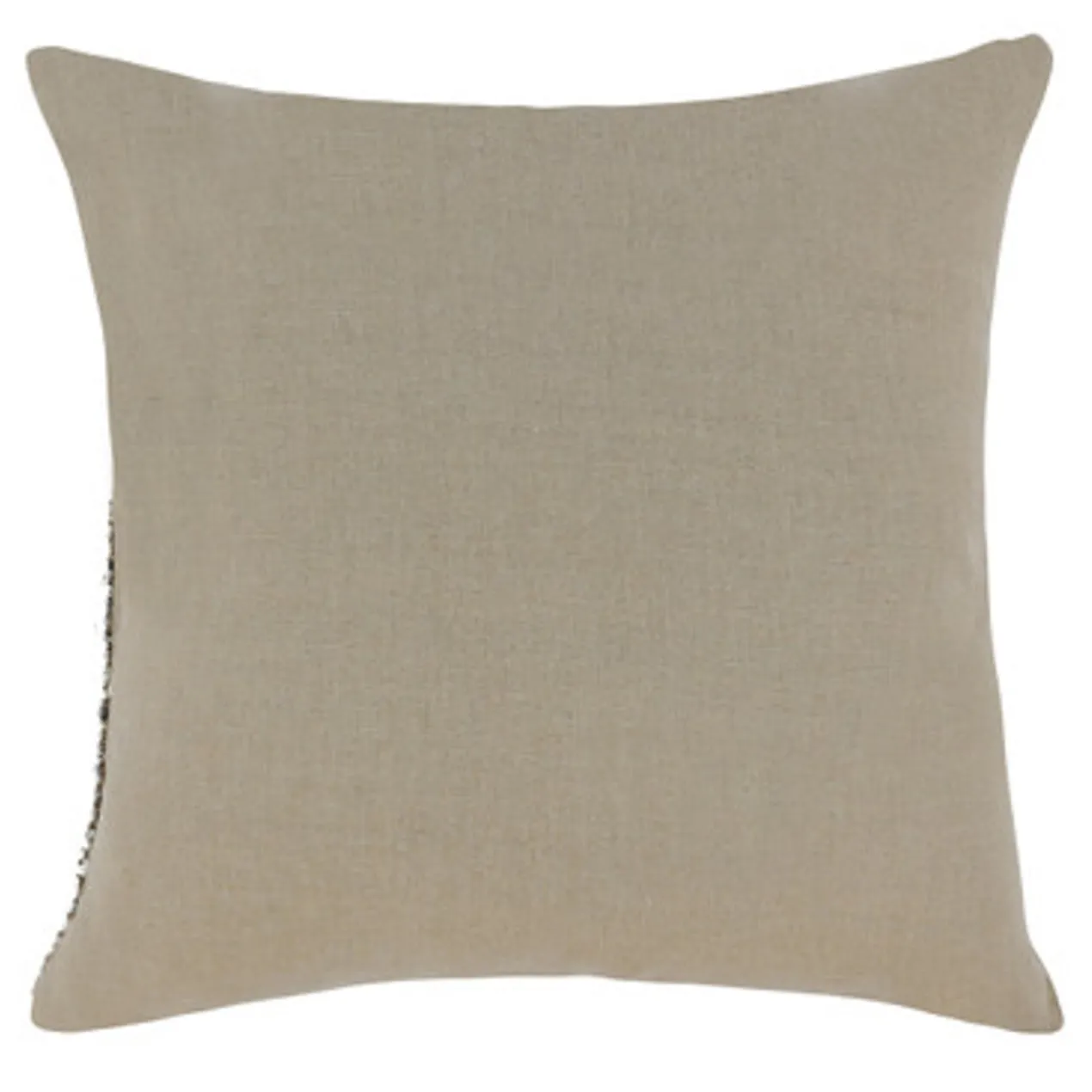 Malek Pillow 24" - Black/Ivory